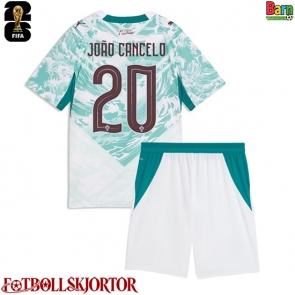 Portugal Joao Cancelo #20 Borta Kläder Barn VM 2026 Kortärmad (+ Korta byxor)